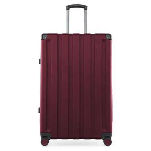 Hartschalen-Trolley HAUPTSTADTKOFFER "Q-Damm - Großer Koffer" Gr. B/H/T: 51cm x 78cm x 31cm 111 l, rot (burgund) Koffer Reisekoffer, Aufgabegepäck, Hartschalenkoffer, groß