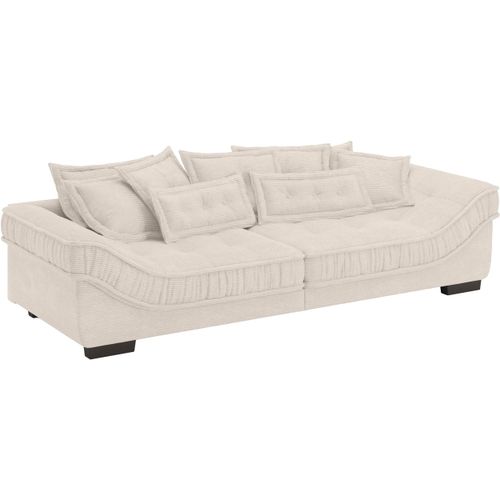 Big-Sofa INOSIGN "Diwan II DuraFlex" Sofas Gr. B/H/T: 300cm x 67cm x 121cm, Cord, beige (stripes 8622 natur) DuraFlex-Kaltschaumpolsterung, bis 140 kg, 4 Bezugsqualitäten