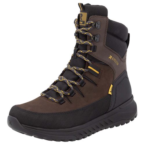 Winterboots RIEKER EVOLUTION Gr. 44, braun (dunkelbraun, schwarz) Herren Schuhe Schneeboots, Outdoorstiefelette in bequemer Form, TEX-Membran