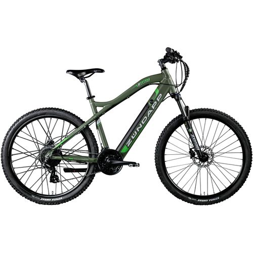 E-Bike ZÜNDAPP "Z898" E-Bikes Gr. 48cm, 27,5 Zoll (69,85cm), grün E-Bike E Mountainbike 27,5 Zoll Pedelec 170 - 190 cm Hardtail MTB