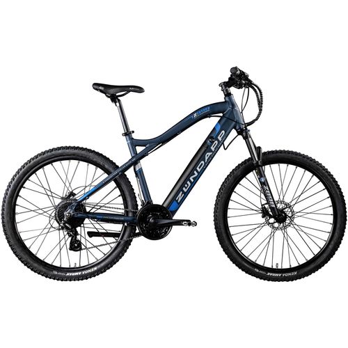 E-Bike ZÜNDAPP "Z898" E-Bikes Gr. 48cm, 27,5 Zoll (69,85cm), blau (dunkelblau) E-Bike E Mountainbike 27,5 Zoll Pedelec 170 - 190 cm Hardtail MTB