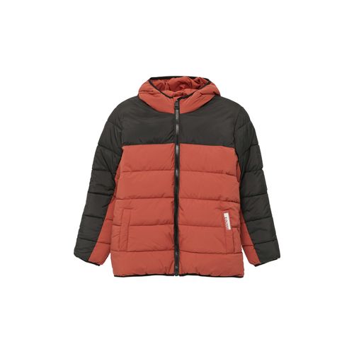 Steppjacke S.OLIVER JUNIOR Gr. M (146/152), rot Jungen Jacken mit Kapuze