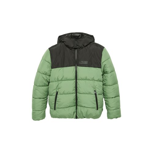 Outdoorjacke S.OLIVER JUNIOR Gr. XL (170/176), grün (light khaki) Jungen Jacken mit Kapuze