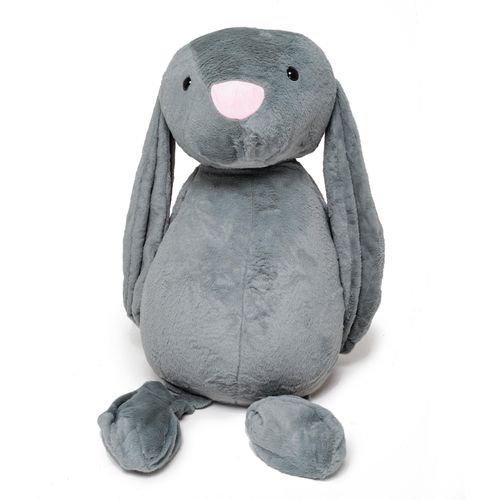 Gustaw Groß Kaninchen Figo (Grau, 120cm) - Plüsch Kuscheltier, Plüschkaninchen - XXL Kaninchen Tier, Plüsch Mega Gross Kaninchen Plüschtier Kinder