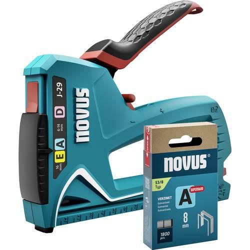 Novus Tools J-29 030-0460 Handtacker Klammerntyp Typ 53F, Typ 53, Typ 37, Typ 11 Klammernlänge 6 - 14 mm