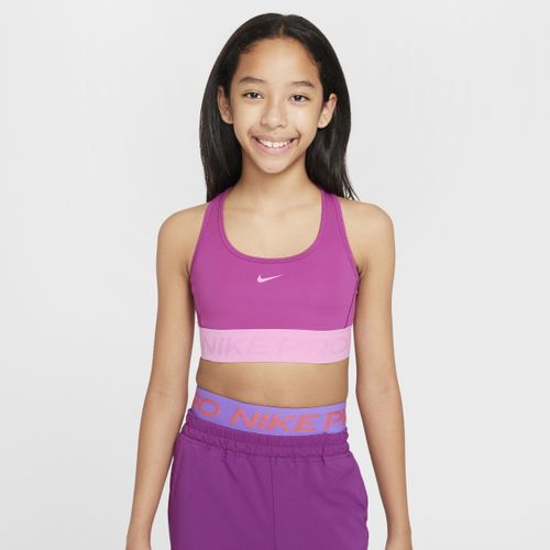 Nike Pro Swoosh Sport-BH für Mädchen - Lila