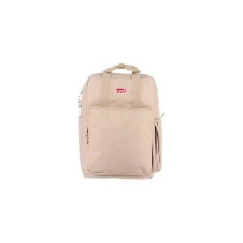 Cityrucksack LEVI'S Gr. B/H/T: 27cm x 45cm x 14cm, grau (taupe) Rucksäcke Freizeitrucksack, Schulrucksack, Arbeitsrucksack