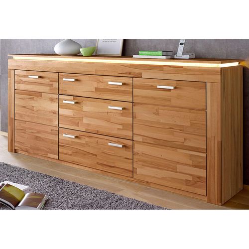 Sideboard VOGL MÖBELFABRIK Sideboards beige (kernbuche teilmassiv) Breite 222 cm