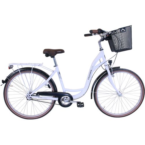 Cityrad FASHION LINE Fahrräder Gr. 43cm, 26 Zoll (66,04cm), weiß für Damen, Nabenschaltung