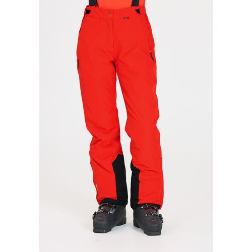 Skihose WHISTLER "Drizzle" Gr. 36, EURO-Größen, rot Damen Hosen mit wasserabweisender Membran