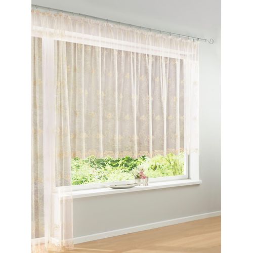 Gardine HEINE HOME Gr. 3, beige (creme), B:150cm H:225cm, Polyester, Gardinen