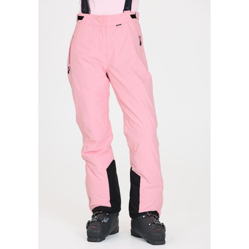 Skihose WHISTLER "Drizzle" Gr. 46, EURO-Größen, rosa Damen Hosen mit wasserabweisender Membran