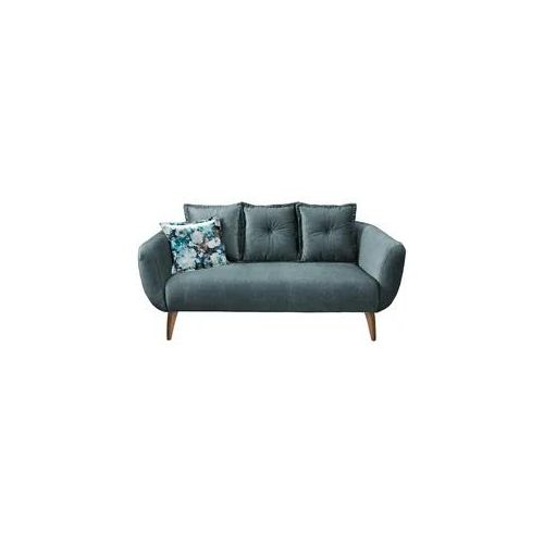 2,5-Sitzer-Sofa Baggio Blau Velours