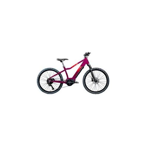 E-Bike ZÜNDAPP "Z240" E-Bikes Gr. 38cm, 24 Zoll (60,96cm), lila E Bike Mountainbike 24 Zoll Elektro 130-145 cm Jugendliche ab 8