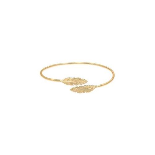 Elli - Cuff Oberarm Feder Boho Festival Sommer 925 Silber Armbänder & Armreife Damen