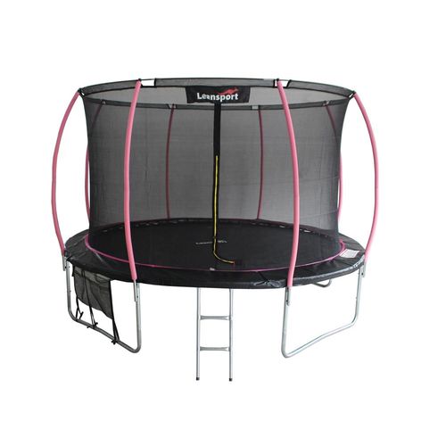 Trampolin LEAN Sport Max 10ft Schwarz-Pink