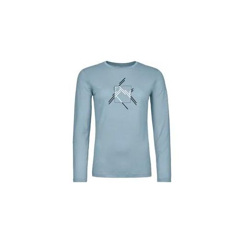 Ortovox 185 Merino Mtn Cutout Ls W Damen glacier grey Merinoshirt