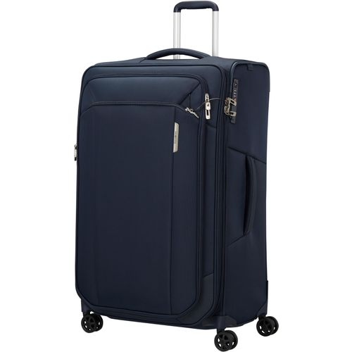 Weichgepäck-Trolley SAMSONITE "RESPARK 79 EXP" Gr. B/H/T: 48cm x 79cm x 31cm 124 l, blau (midnight blue) Koffer Reisekoffer Weichschalenkoffer TSA-Zahlenschloss