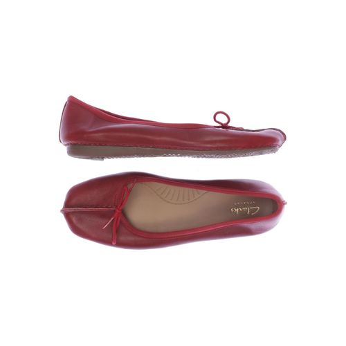 Clarks Damen Ballerinas, rot, Gr. 38