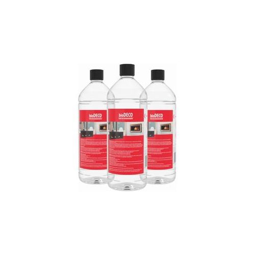 Kratki Bioethanol neutral | 3x1 Liter | BIO-DECO