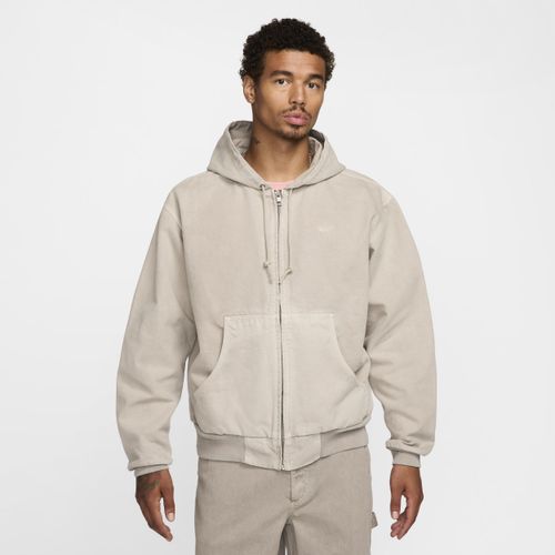 Veste à zip non doublée Nike Life pour homme - Gris