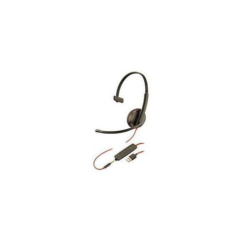 PLANTRONICS Blackwire C3215 USB-Headset schwarz, rot