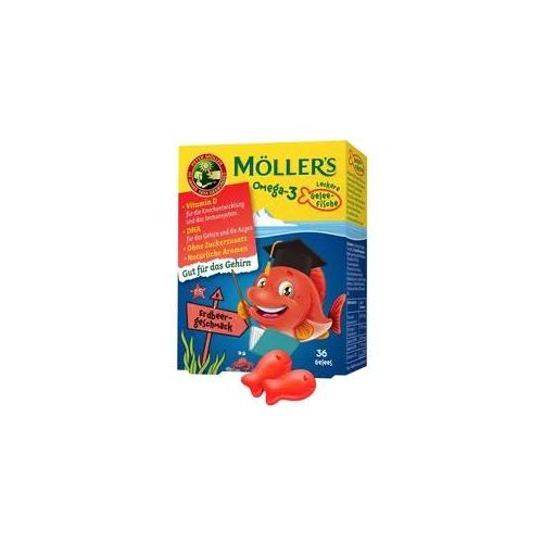 Möller's Omega-3 Gelee Fisch Erdbeere