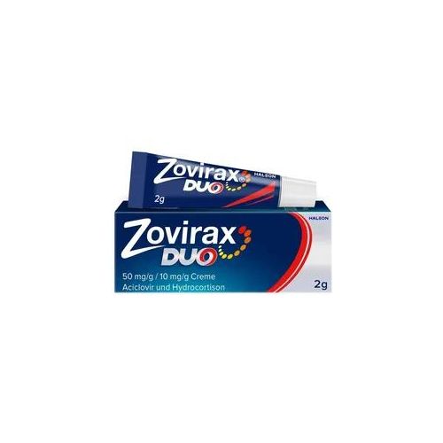 Zovirax Duo Creme bei Lippenherpes. 5 % Aciclovir, 1 % Hydrocort