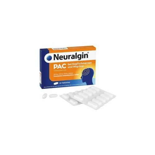 Neuralgin PAC bei Kopfschmerzen und Migräne Tabletten