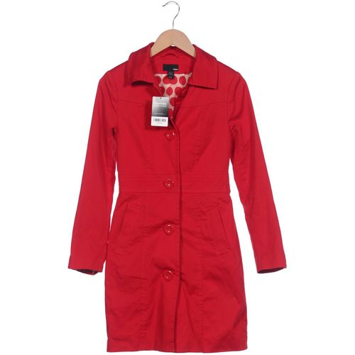 H&M Damen Mantel, rot, Gr. 34