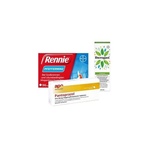 Rennie Pfefferminz + Iberogast Classic + Pantoprazol Eris