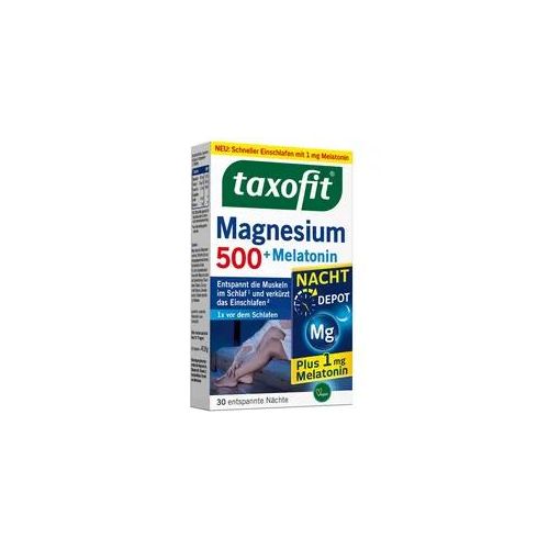 Taxofit Magnesium 500 Nacht + Melatonin Tabletten