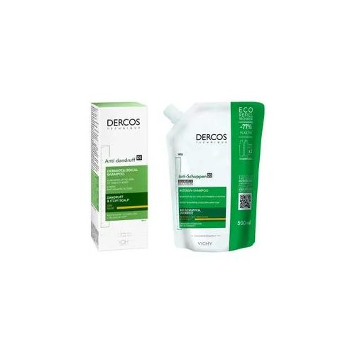 Vichy Dercos Anti-Schuppen Shampoo trock.Kopfhaut+Nachfüllpack