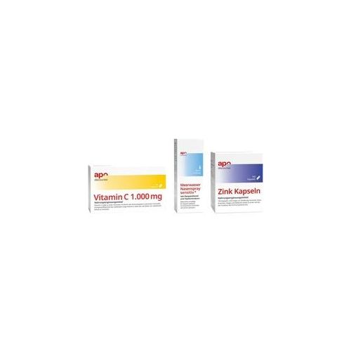 Immunsystem Sparset-Vitamin C + Zink + befeuchtendes Nasenspray