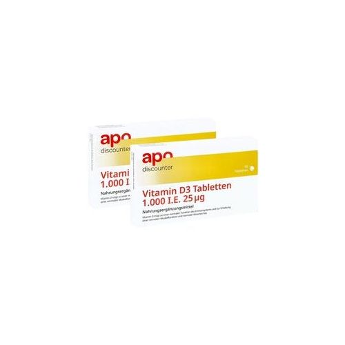 Vitamin D3 Tabletten 1000 I.e. 25 mcg von apodiscounter