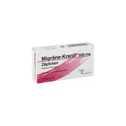 Migräne-Kranit 500mg Zäpfchen