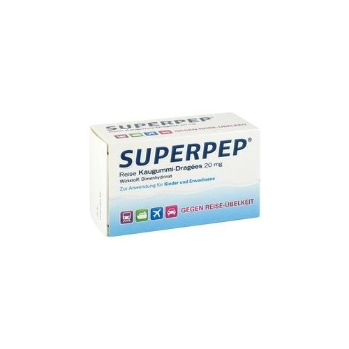 Superpep Reise Kaugummi-Dragees 20mg