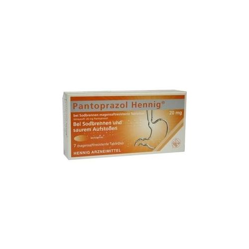 Pantoprazol Hennig bei Sodbrennen 20mg