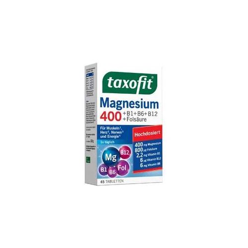 Taxofit Magnesium 400+B1+B6+B12+Folsäure Tabletten