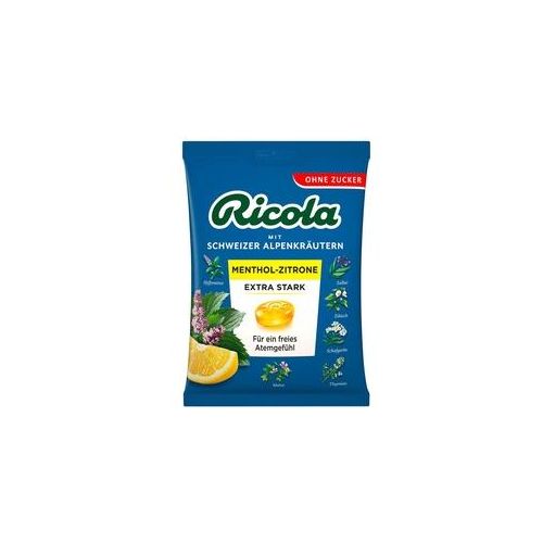 Ricola ohne Zucker Menthol-Zitrone Extra Stark Bonbons