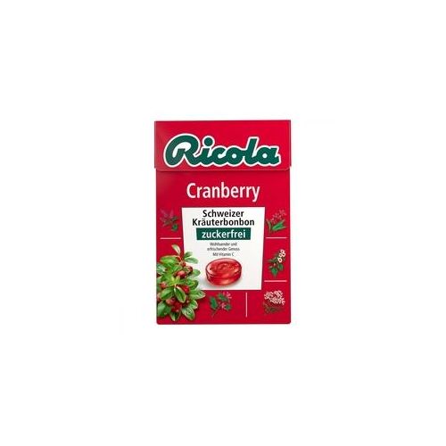 Ricola ohne Zucker Box Cranberry Bonbons