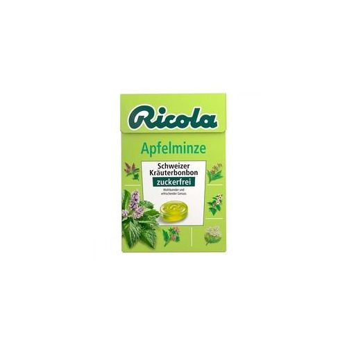 Ricola ohne Zucker Box Apfelminze Bonbons