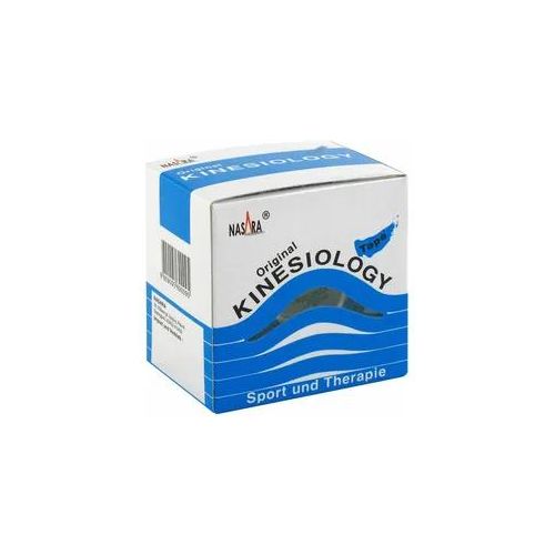 Nasara Kinesio Tape 5 cmx5 m blau inkl.Spenderbox