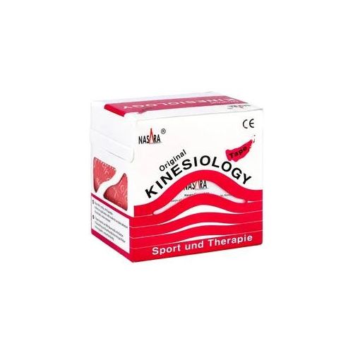 Nasara Kinesio Tape 5 cmx5 m pink inkl.Spenderbox