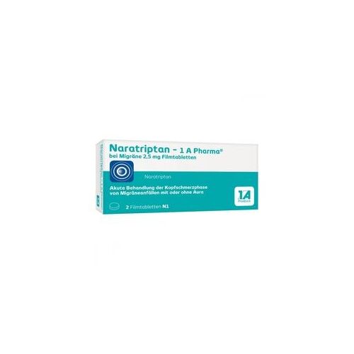 Naratriptan-1A Pharma bei Migräne 2,5mg