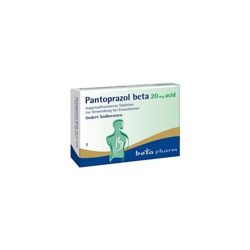 Pantoprazol beta 20 mg acid magensaftresistent Tabletten