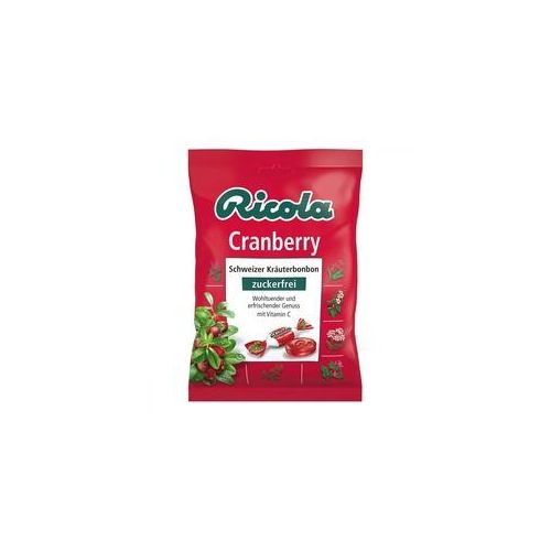 Ricola ohne Zucker Cranberry Bonbons