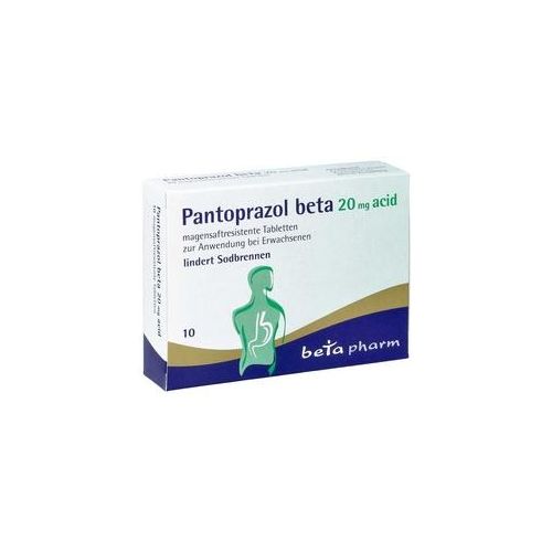 Pantoprazol beta 20 mg acid magensaftresistent Tabletten