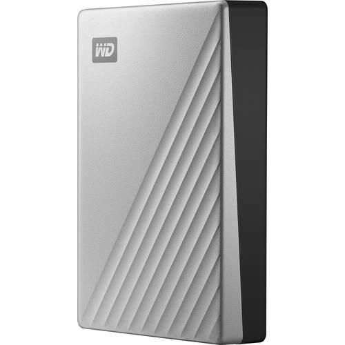 WD My Passport Ultra for Mac 4 TB Externe Festplatte 6.35 cm (2.5 Zoll) USB-C® Silber WDBPMV0040BSL-WESN