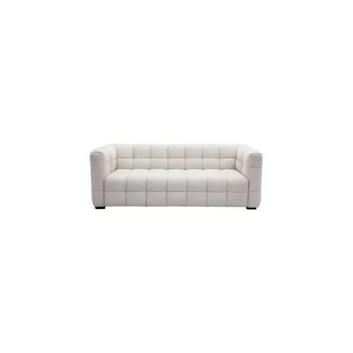 Design-Sofa mit beigem Stoff im Samtdesign 3-Sitzer CORTO